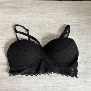 Black bralette Victoria’s Secret Pink Medium